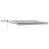 vidaXL Electric Retractable Awning Anthracite and White 5 x 3 m