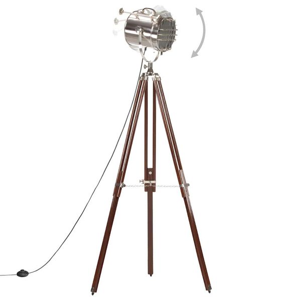 vidaXL Tripod Floor Lamp Solid Mango Wood 180 cm
