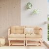 vidaXL Garden Corner Sofas 2 pcs Solid Wood Pine