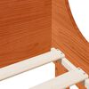 vidaXL Bed Frame without Mattress Wax Brown 75x190 cm Small Single Solid Wood Pine