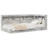 vidaXL Bookcase Bed Concrete Grey 75 x 190 cm Engineered wood