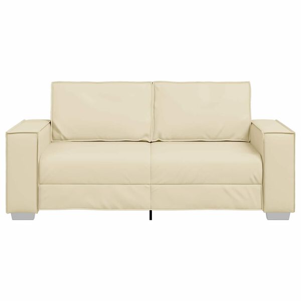 vidaXL Sofa Cream 180 x 78 x 84 cm Fabric