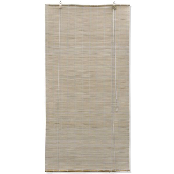 vidaXL Bamboo Roller Blinds 2 pcs 120x160 cm Natural
