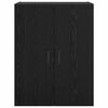vidaXL Wall Mounted Cabinet Black oak 69.5 x 34 x 90 cm