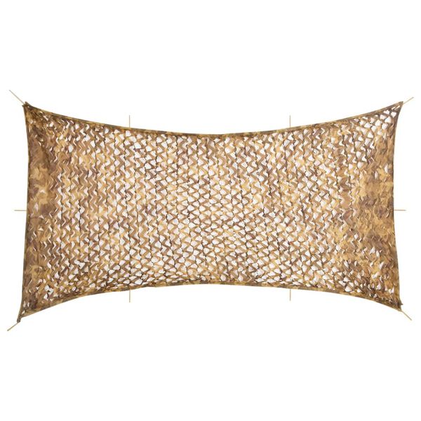 vidaXL Camouflage Net with Storage Bag 708x423 cm Sand
