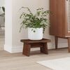 vidaXL Stool Natural 29 x 20 x 17 cm Mahogany Wood