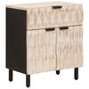 vidaXL Bedside Cabinet White 50 x 33 x 60 cm Solid Mango Wood