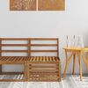 vidaXL Outdoor Middle Sofa Solid Acacia Wood Natural 59 x 63 x 73 cm