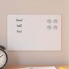 vidaXL Wall-mounted Magnetic Board White 30x20 cm Tempered Glass