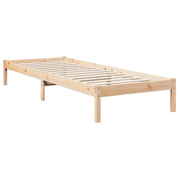 vidaXL Extra Long Bed Frame without Mattress 80x220 cm Solid Wood Pine