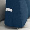 vidaXL Back Pillow Blue 60 x 24 x 50 cm Fabric