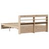 vidaXL Bed Frame with Headboard without Mattress 140x190 cm