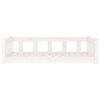 vidaXL Dog Bed White 105.5x75.5x28 cm Solid Wood Pine