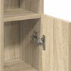 vidaXL Bathroom Cabinet with Roll Holder Sonoma Oak 20.5x22x90 cm