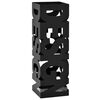 vidaXL Umbrella Stand | Black | Powder-coated steel | Medium | Decorative Inlays