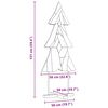 vidaXL Christmas Tree with Stand Brown 150 cm Solid teak wood