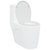 vidaXL Toilet Seat White 47 x 37 x 4 cm Duroplast