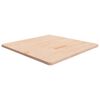 vidaXL Square Table Top 80x80x2.5 cm Untreated Solid Wood Oak