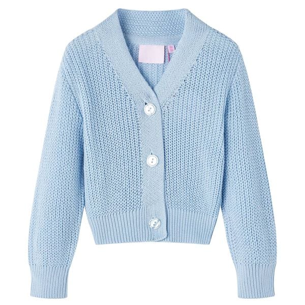Kids' Cardigan Knitted Blue 104