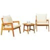 vidaXL Bistro Set 3 pcs Brown 59.5 x 65 x 72 cm Solid Acacia Wood