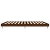vidaXL Bed Frame without Mattress Brown Oak 200x200 cm Engineered Wood