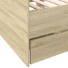 vidaXL Daybed with Drawers without Mattress Sonoma Oak 90x190 cm Single