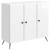 vidaXL Sideboard High Gloss White 89 x 34.5 x 80 cm Engineered Wood