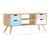 vidaXL TV Cabinet 110x35x48 cm Solid Mango Wood
