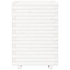 vidaXL Garden Planter White 50x50x72 cm Solid Wood Pine