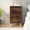 vidaXL Bedside Cabinet Smoked Oak 40x35x70 cm Engineered Wood