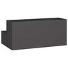 vidaXL Garden Planter Black 100 x 60 x 45 cm Cold-rolled Steel