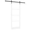 vidaXL Sliding Door White and Black 93 x 232 cm