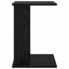 vidaXL End Table Black Oak 35 x 25 x 50 cm Engineered Wood