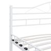 vidaXL Bed Frame White Metal 140x200 cm