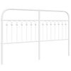 vidaXL Metal Headboard White 160 cm