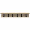 vidaXL Wall-Mounted Coat Rack Sonoma Oak 60 x 10.5 x 10.5 cm