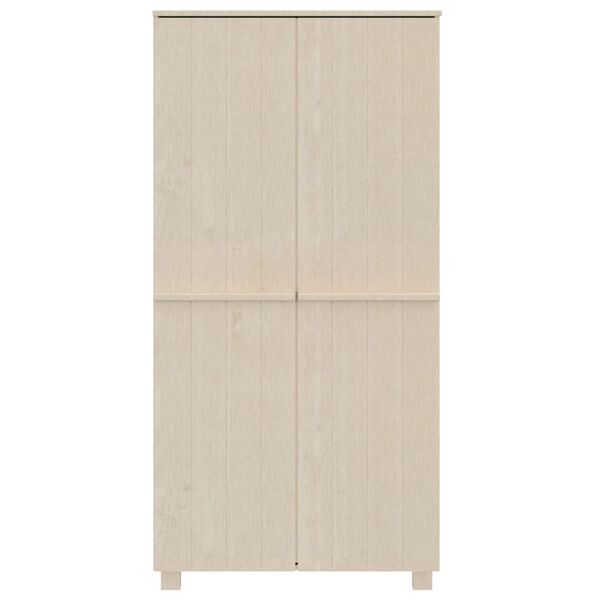 vidaXL Wardrobe HAMAR Honey Brown 89x50x180 cm Solid Wood Pine