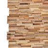 vidaXL 3D Wall Cladding Panels 10 pcs 1.08 m² Solid Teak Wood