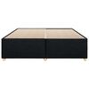 vidaXL Bed Frame without Mattress Black Super King Fabric