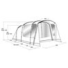 Outwell Tunnel Tent Ashwood 5 5-person 2-room Dark Leaf