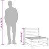 vidaXL Garden Sofa Armless 70x70x67 cm Solid Wood Pine