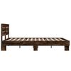 vidaXL Bed Frame without Mattress Smoked Oak 120x200 cm