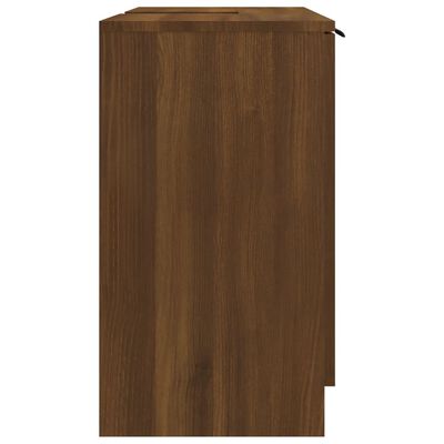 vidaXL Bathroom Cabinet Brown Oak 64.5x33.5x59 cm Engineered Wood