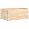 vidaXL Pallet Collars 3 pcs 100x150 cm Solid Pine Wood
