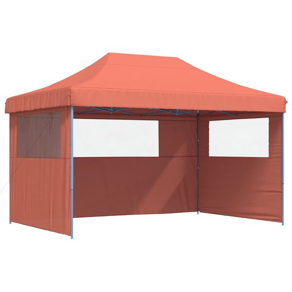 vidaXL Party Tent Folding Terracotta 292 x 440 x 315 cm Oxford Fabric