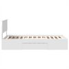 vidaXL Bed Frame with Headboard White 80 x 200 cm Engineered Wood
