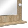 vidaXL Vanity Mirror with LED Strip Lights Sonoma Oak 70 x 50 x 18 cm