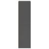vidaXL Book Cabinet/TV Cabinet High Gloss Grey 36x30x114 cm Engineered Wood