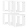 vidaXL Wall Cube Shelves 6 pcs White 30x15x30 cm