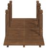 vidaXL Garden Bridge with Railings 150x67x56cm Solid Wood Spruce
